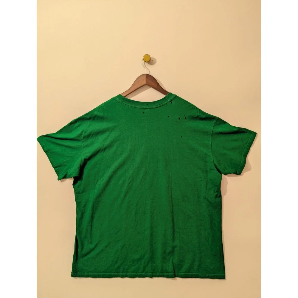 Nike T-Shirt Mens XXL Green Fair Distressed Oregon Ducks NCAA Graphic Tee